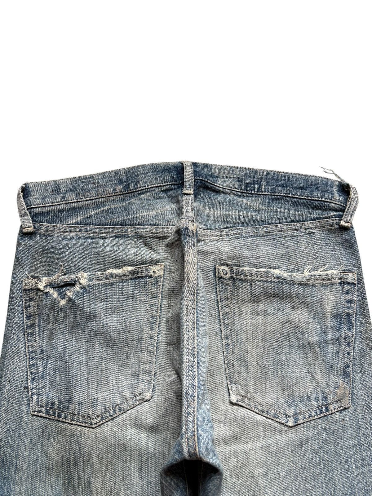 Japanese Brand × Spellbound Vintage Japanese Spellbound Mud Wash Ripped Flare Jeans Size US 32 / EU 48 - 8 Thumbnail
