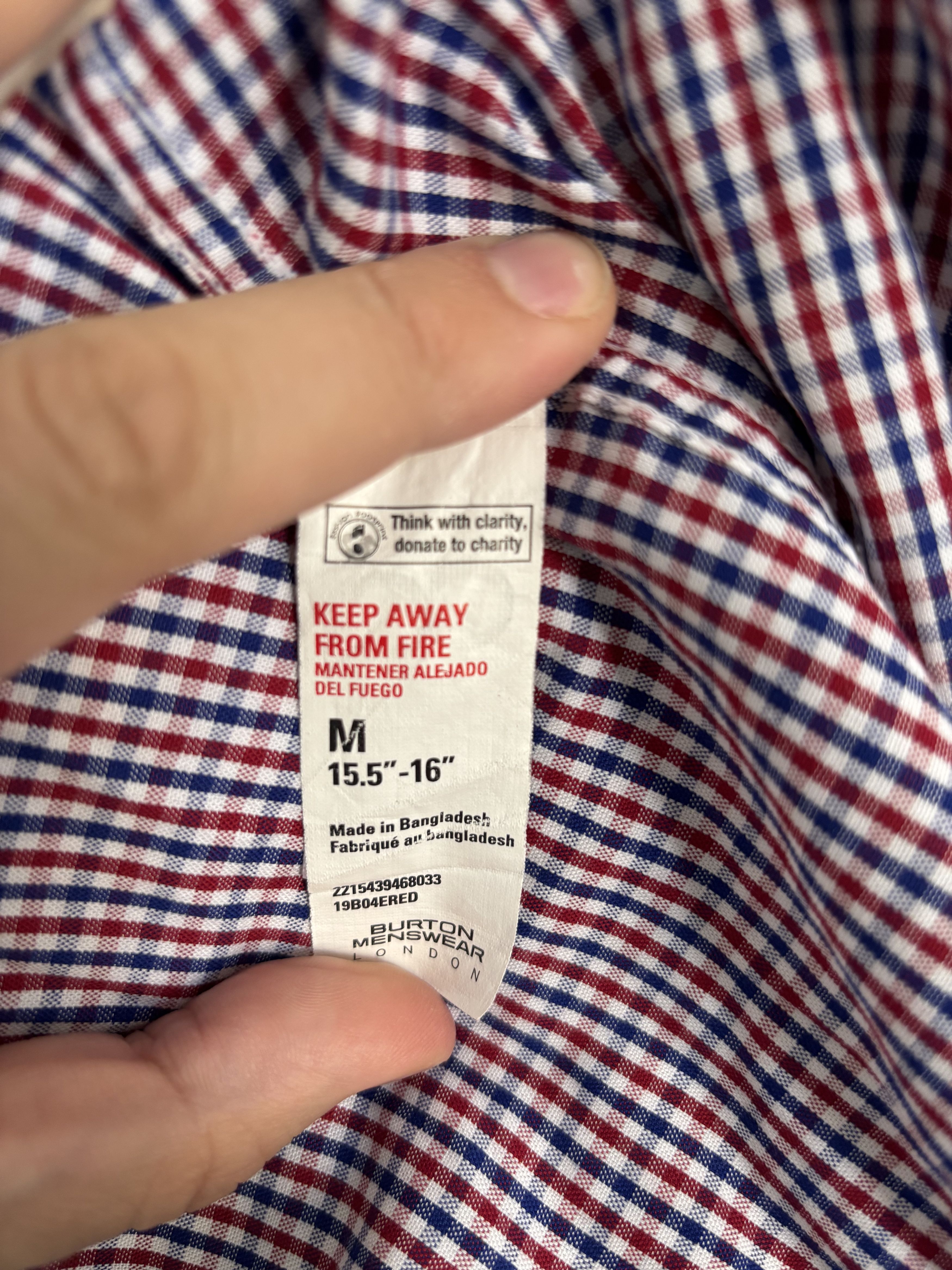 Other Checkered Burton Menswear Slim fit Button Up Size US M / EU 48-50 / 2 - 6 Thumbnail