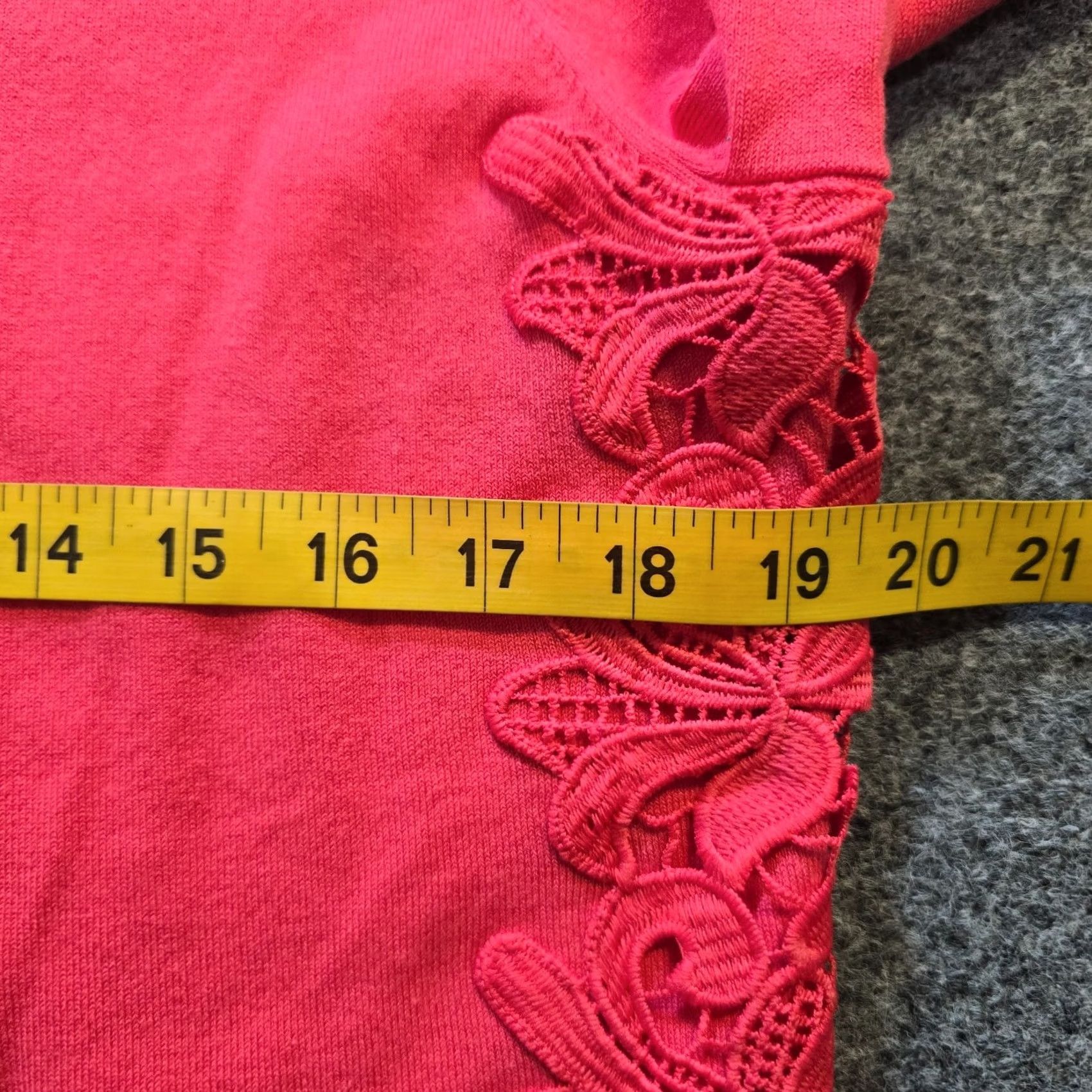 Talbots Talbots Cardigan Womens Large Pink Pima Lace ShortSleeve Stretch Casual Sweater Size L / US 10 / IT 46 - 7 Thumbnail