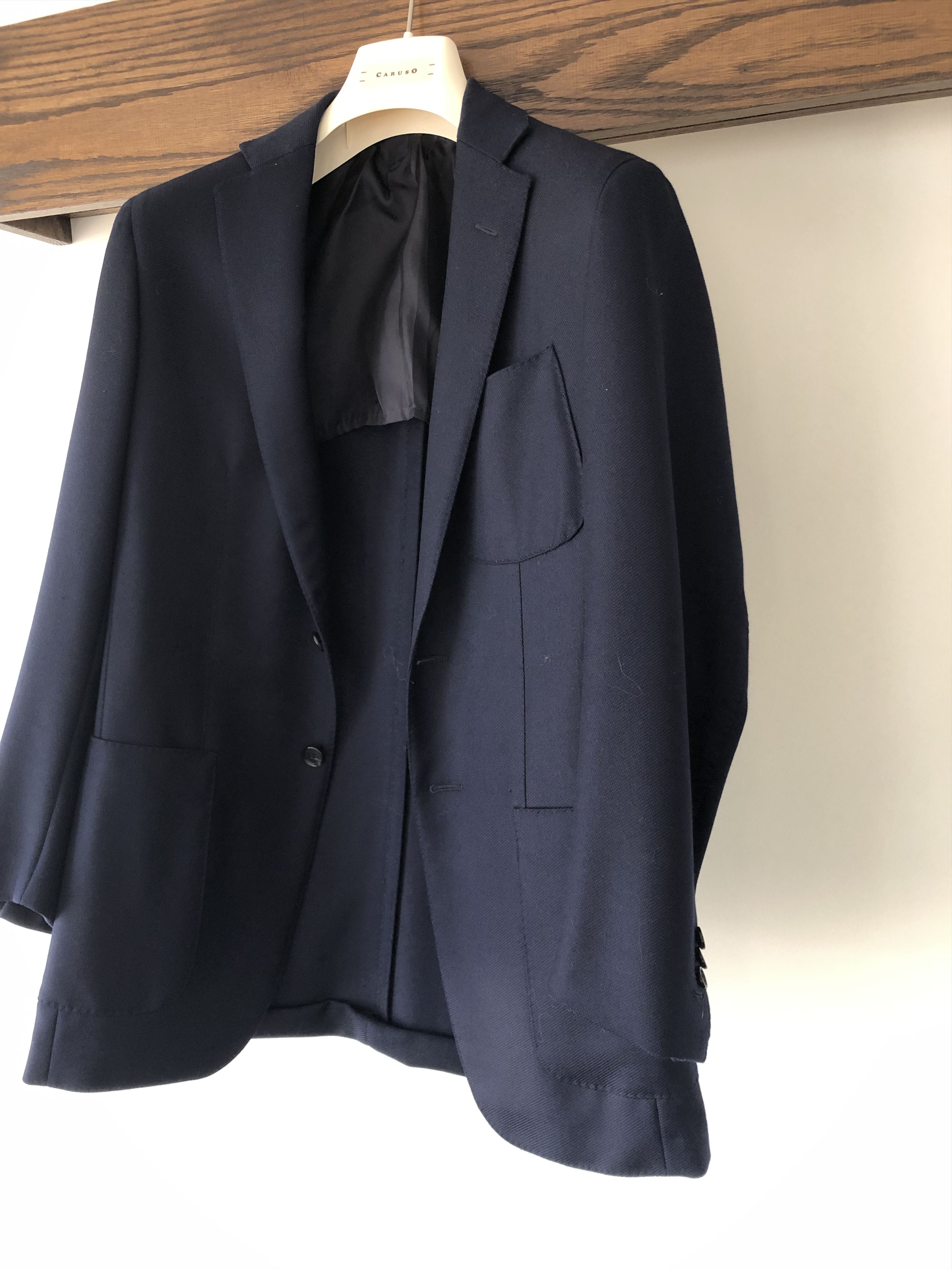 Caruso navy blue Blazer Size 38R - 5 Thumbnail