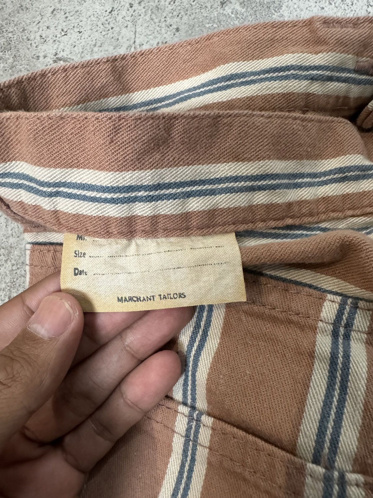 Kapital VINTAGE KAPITAL WITH STRIPED MOTIF LONG PANTS SOFT JEANS Size US 29 - 6 Thumbnail