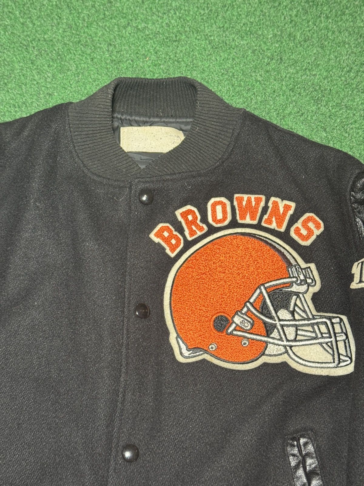 Chalk Line Cleveland Browns Chalk Line NFL Letterman Sm 22x24 Jacket Size US S / EU 44-46 / 1 - 5 Thumbnail