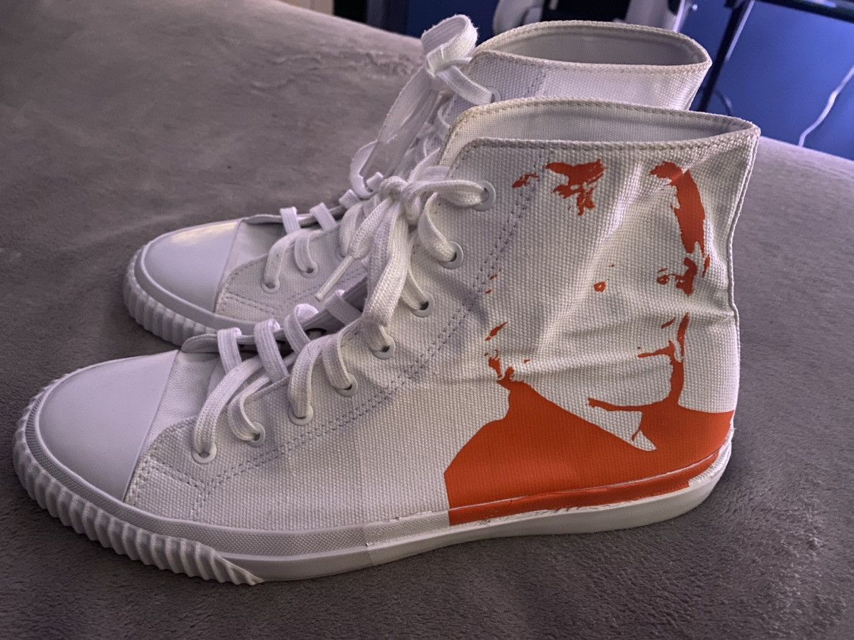 Andy Warhol Calvin Klein Calvin Klein x Andy Warhol Iconic Orange Portrait High Tops Grailed