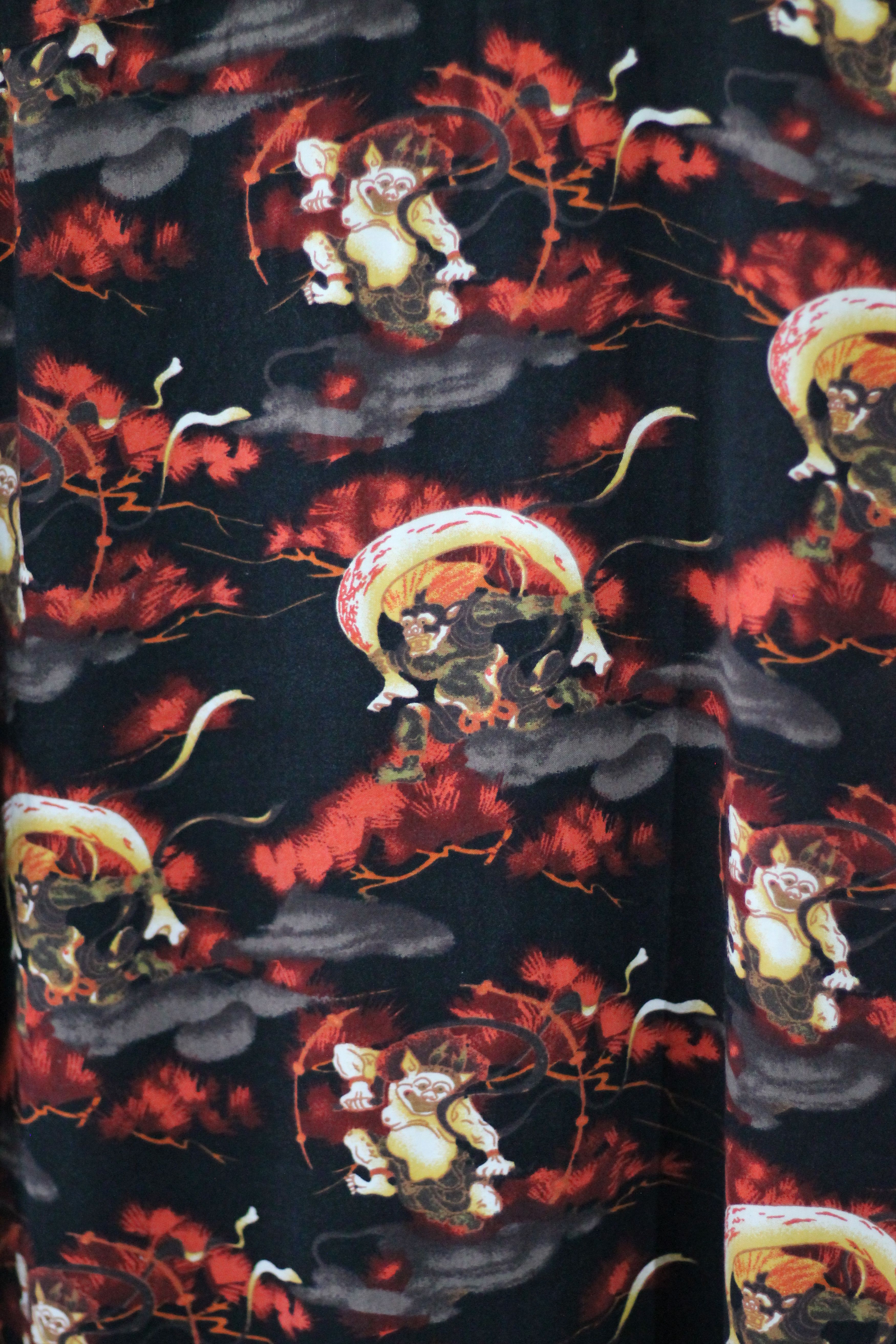 Japanese Brand RARE! FUJIN X RAIJIN God Japanese Traditional Hawaiian Shirt Size US L / EU 52-54 / 3 - 6 Thumbnail