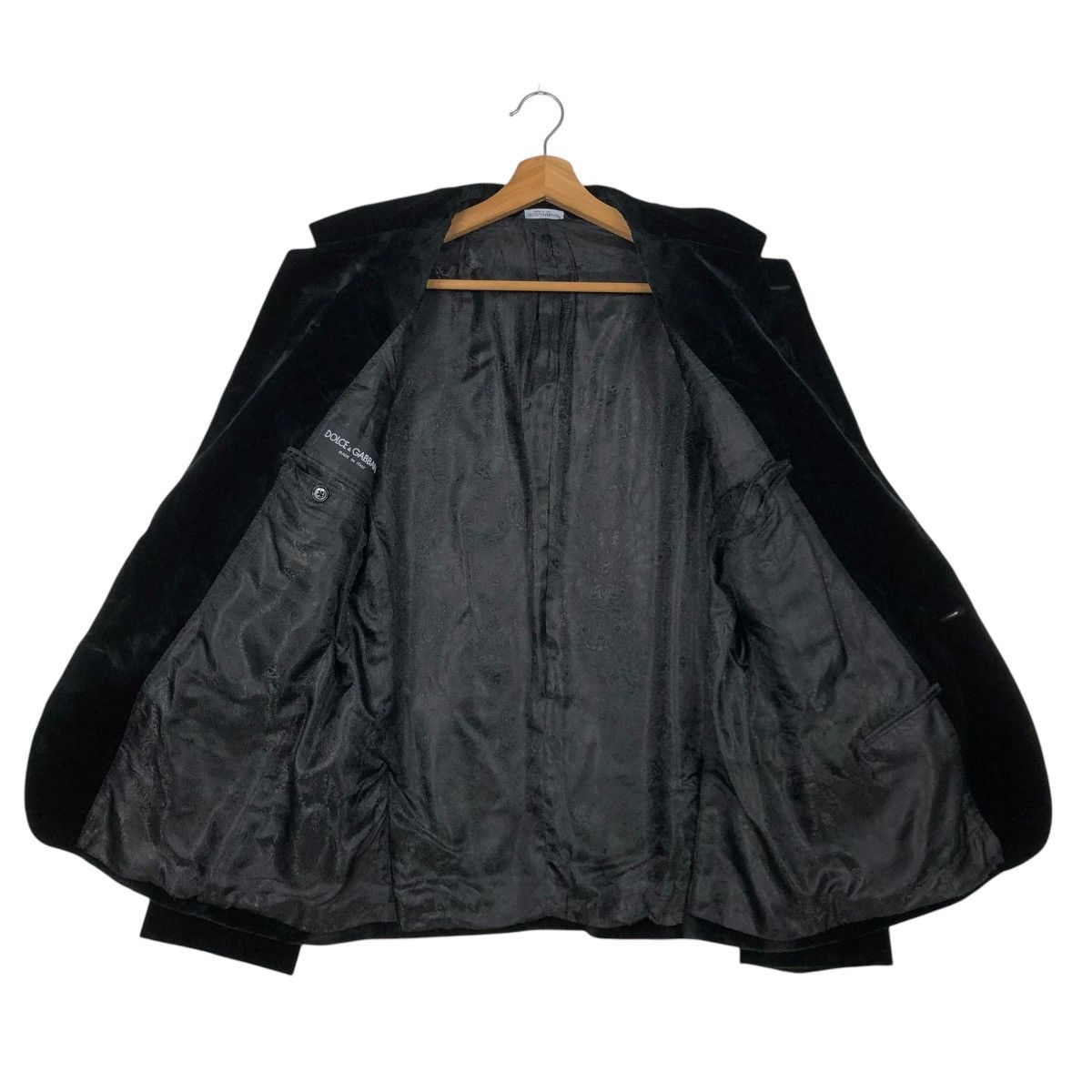 Dolce & Gabbana 🔥VINTAGE SUITE COATS JACKET DOLCE & GABBANA ITALY RICH BLACK Size US M / EU 48-50 / 2 - 15 Thumbnail