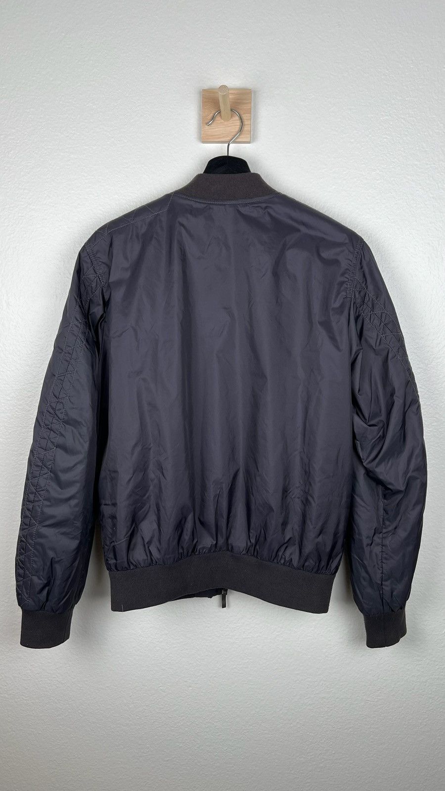 Diesel Diesel Gray Bomber Zip-Up Jacket Size US M / EU 48-50 / 2 - 2 Thumbnail