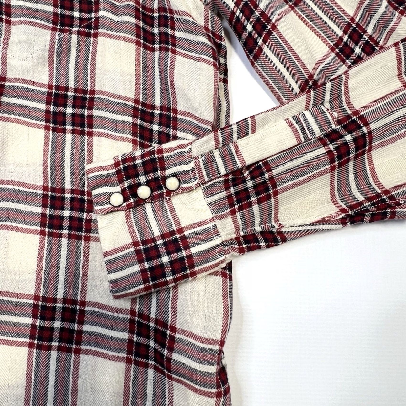 G-Star G-Star RAW Shirt Boyfriend Fit Tacoma Check Plaid Snap Button Womens Medium Multicolor Casual Long Sleeve Top Size M / US 6-8 / IT 42-44 - 5 Thumbnail