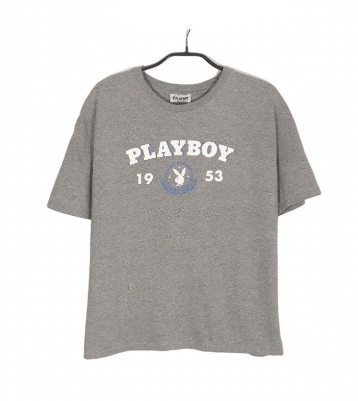 Playboy Playboy Womens T-Shirt Gray Size S Size S / US 4 / IT 40 - 1 Thumbnail