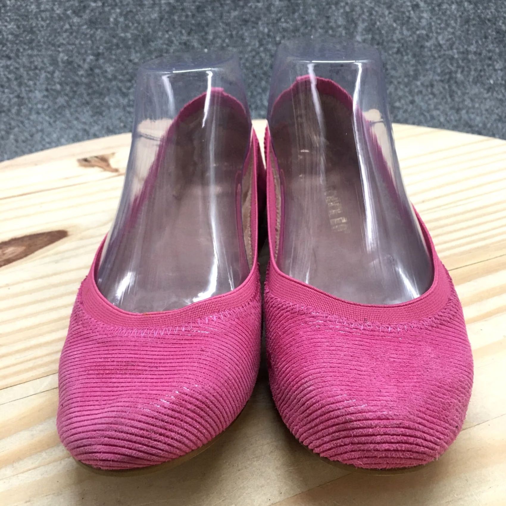 Vintage Aerosoles Ballet Flats Womens 6.5M Pink Fable Round Toe Casual Comfort Suede Size US 7 / IT 37 - 4 Thumbnail