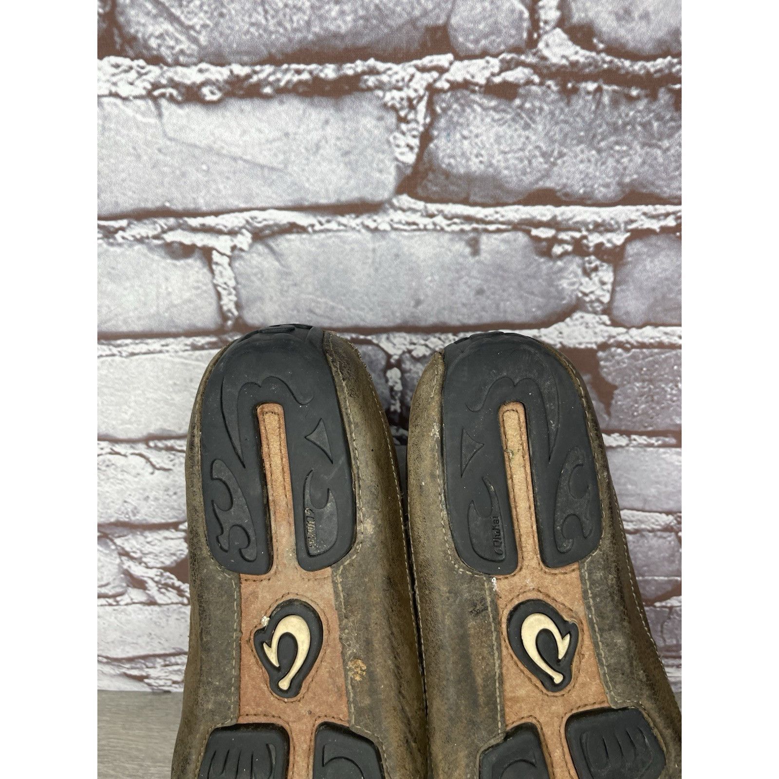Olukai Olukai Akepa Moc Brown Leather Boat Slip On Moccasin Loafer Size US 9 / EU 42 - 8 Thumbnail