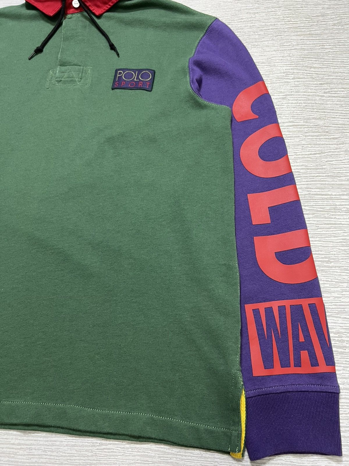 Polo Ralph Lauren Polo Ralph Lauren - ‘Snow Beach’ Hooded Rugby 1993 Pullover Size US M / EU 48-50 / 2 - 8 Thumbnail