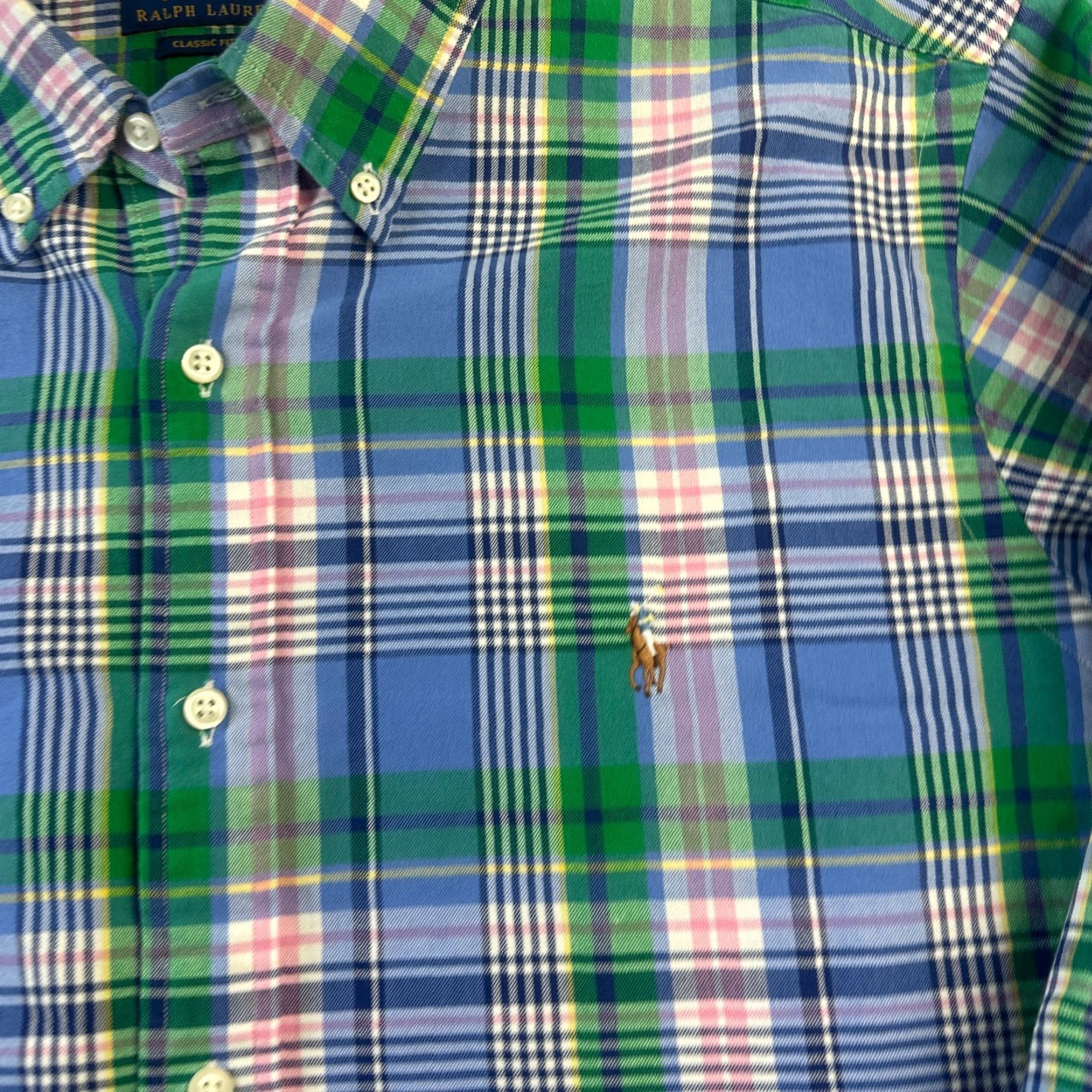 Ralph Lauren Ralph Lauren Shirt XL Blue Button-Up Collared Classic Mens Long Sleeve Cotton Vintage No Size US XL / EU 56 / 4 - 5 Thumbnail