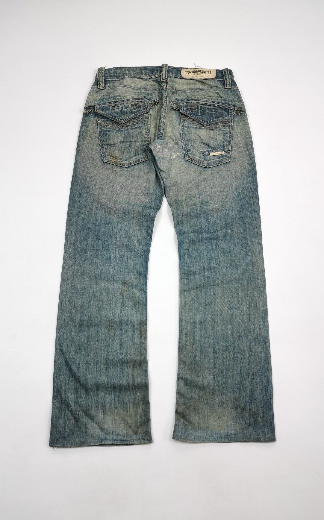 Vintage Bootcut Taverniti ROD R 19 Distressed Denim Jeans Size US 32 / EU 48 - 8 Thumbnail
