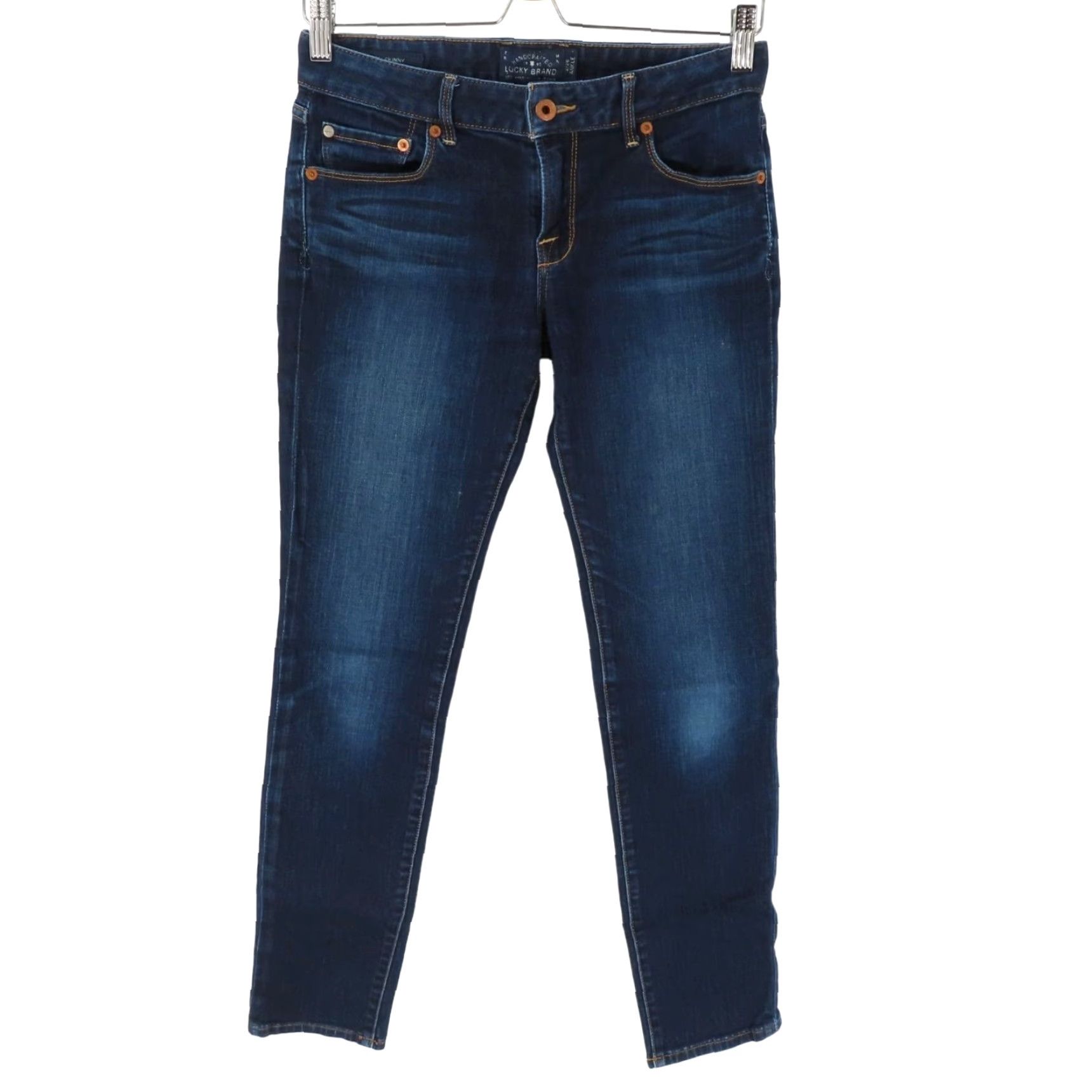 Lucky Brand Lucky Brand Lolita Skinny Womens Jeans Ankle 29in Inseam Blue Denim 2 Regular 5-Pocket Size 26" / US 2 / IT 38 - 2 Thumbnail
