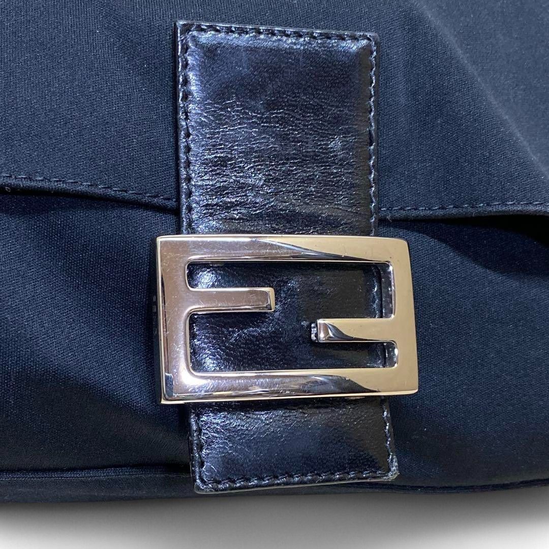 Fendi Fendi - Mamma Baguette Shoulder Bag FF Handbag Vintage Black Size ONE SIZE - 5 Thumbnail