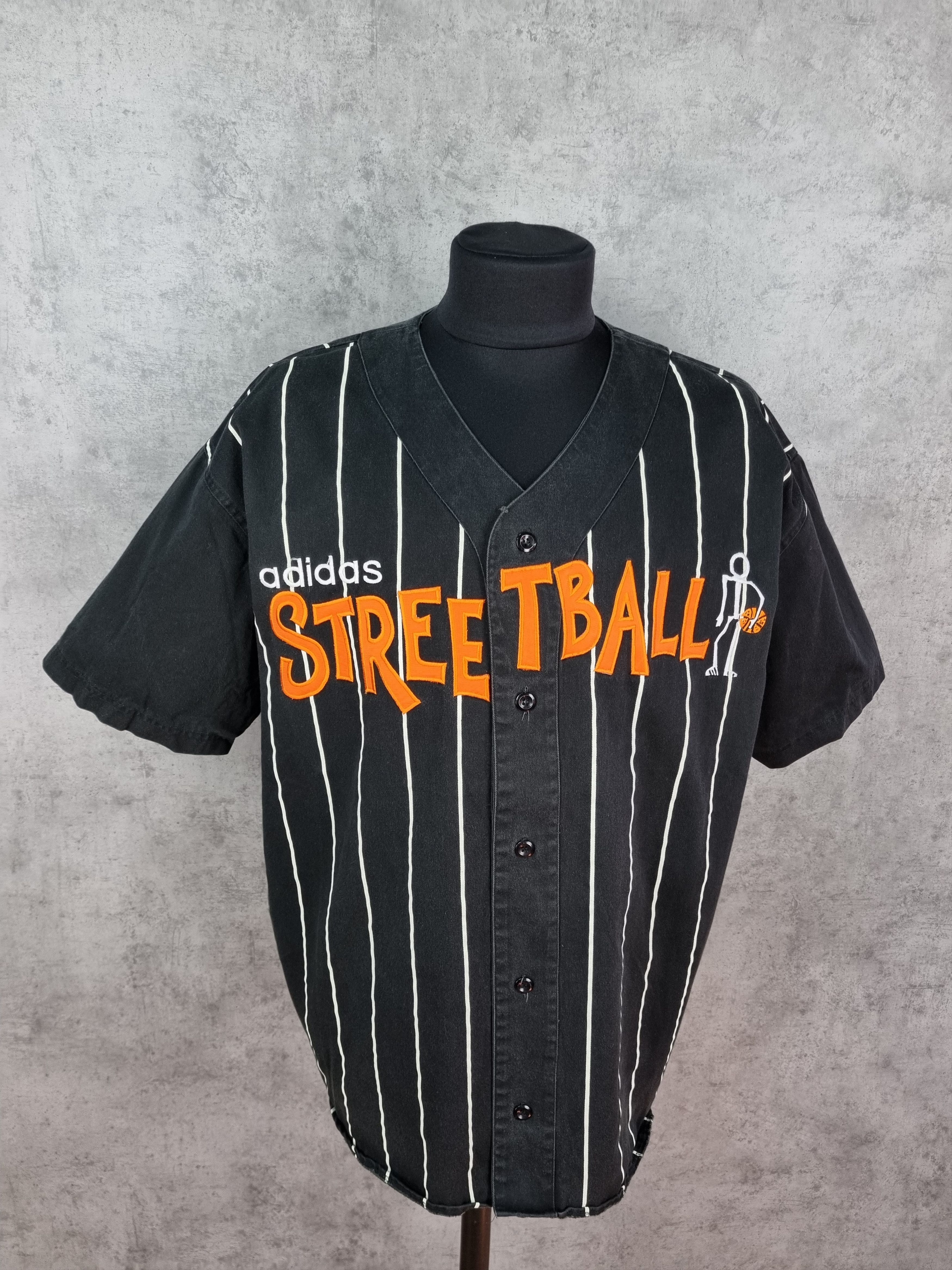 Adidas × Vintage Adidas Streetball Spellout Big Logo Basketball Jersey Size US L / EU 52-54 / 3 - 8 Thumbnail