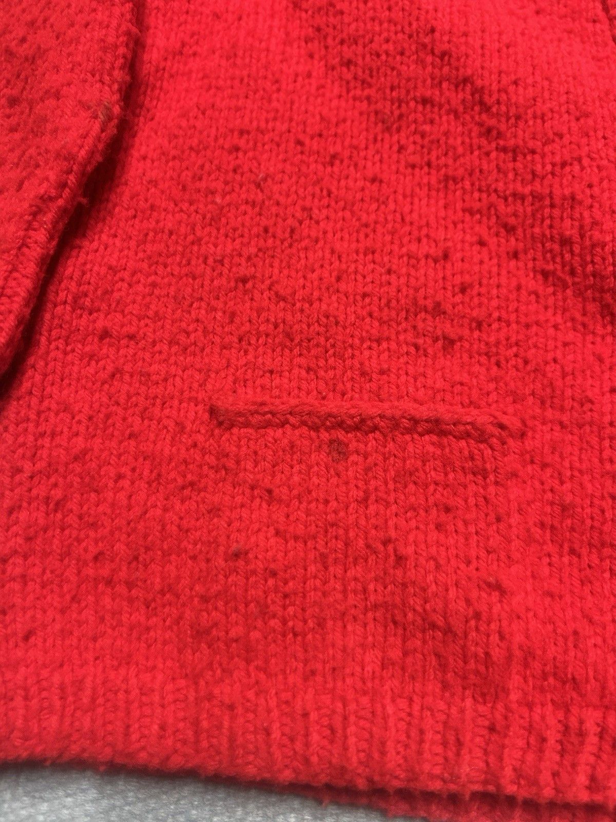 Vintage Vtg wool knit cardigan sweater metal buttons cropped medium Size M / US 6-8 / IT 42-44 - 4 Thumbnail