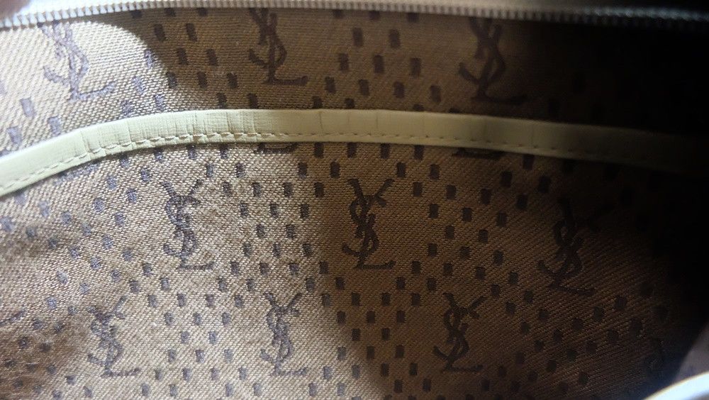 Yves Saint Laurent Vintage Yves Saint Laurent Leather & PVC Clutch Bag Size ONE SIZE - 7 Thumbnail
