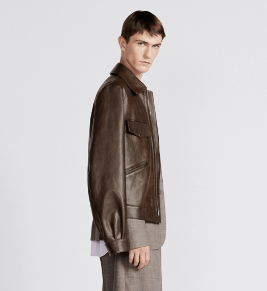 Dior o1w1db10525 483L41 Zipped Jacket in Brown Size US S / EU 44-46 / 1 - 5 Thumbnail