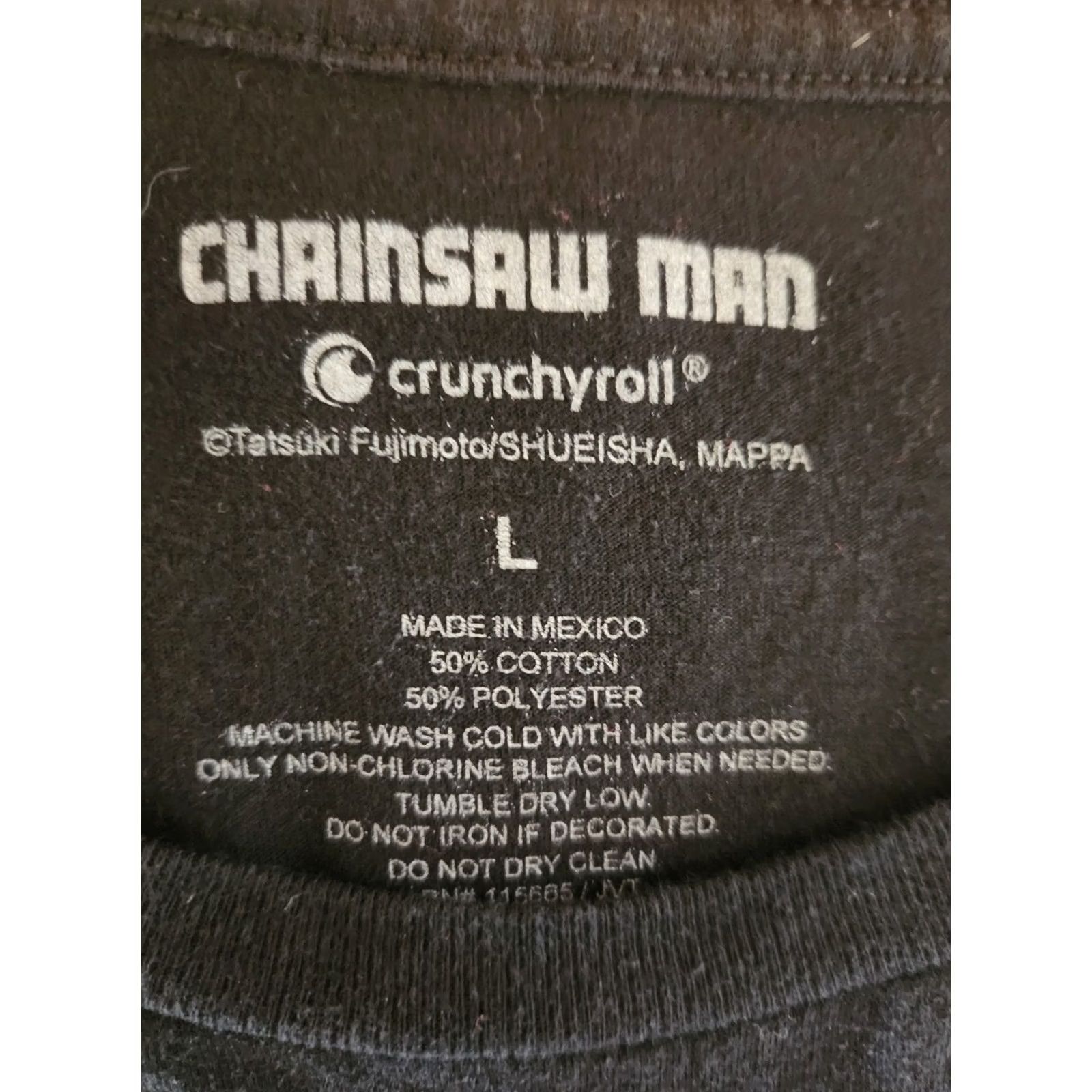 Vintage Womens Chainsaw Man Black Short Sleeve T Shirt Anime Size Large Size L / US 10 / IT 46 - 2 Thumbnail