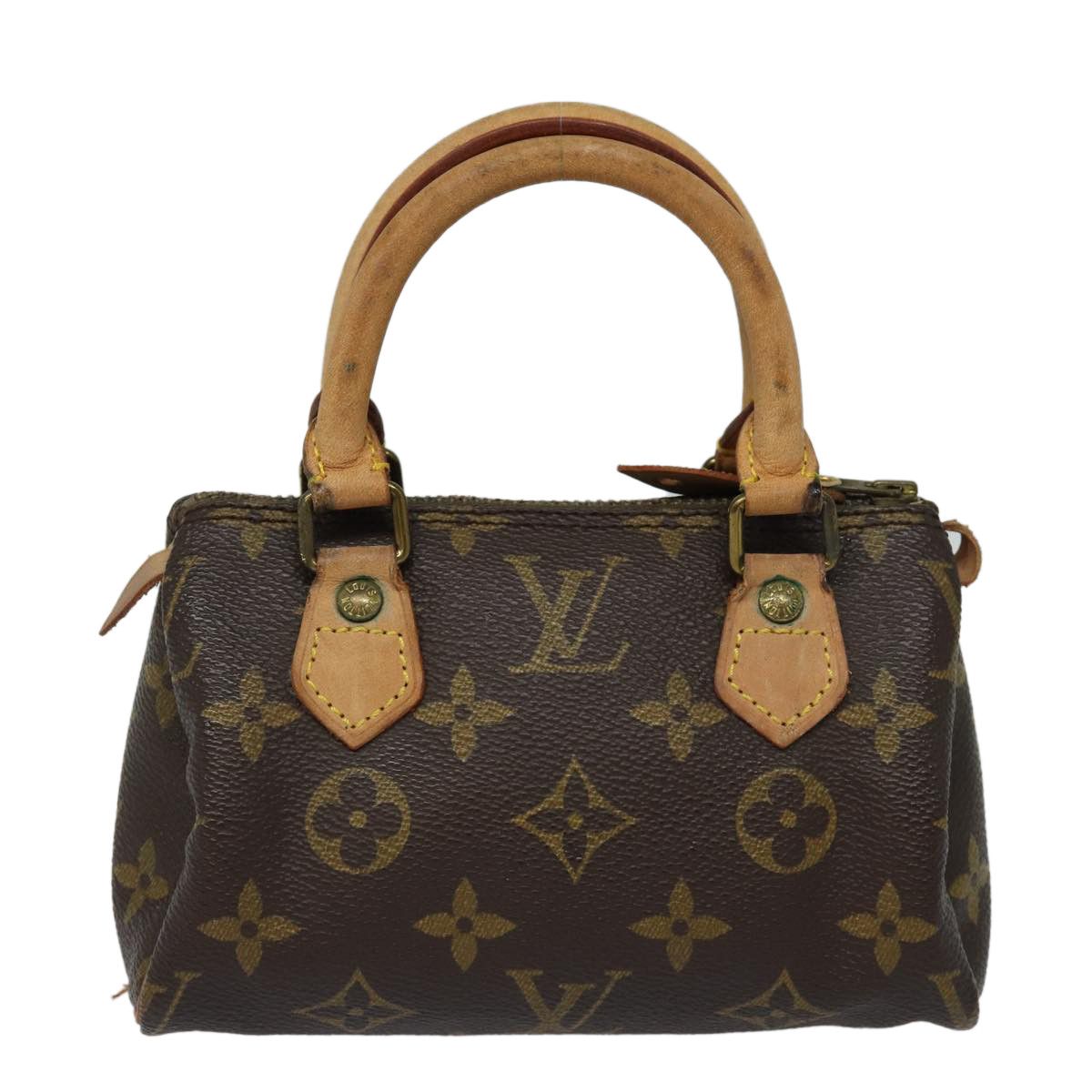 Louis Vuitton Nano Speedy Brown Canvas Handbag (Pre-Owned) Size ONE SIZE - 1 Thumbnail