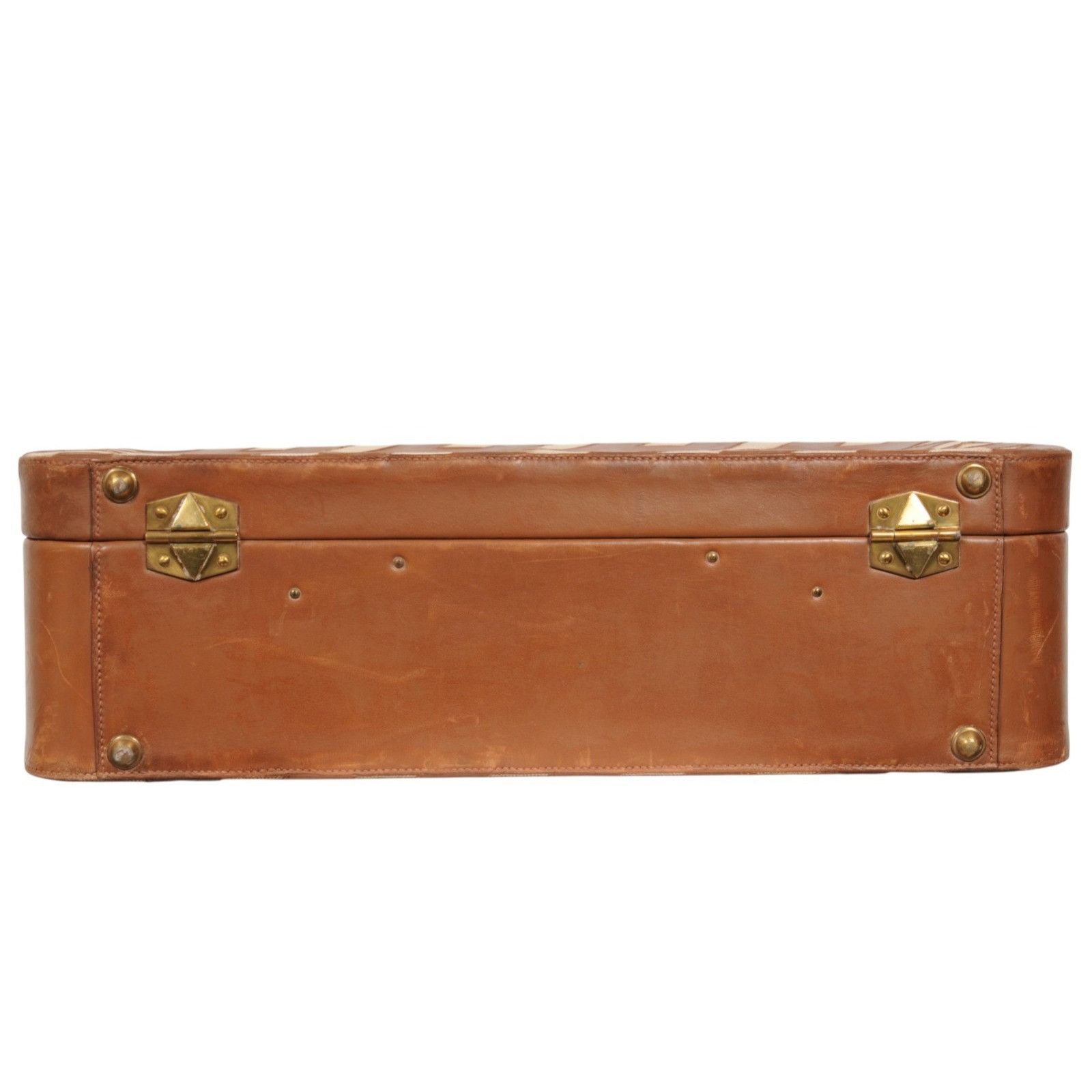 Hermes Vintage Ulysse Toile Baraenia Trunk Carry On Suitcase Size ONE SIZE - 12 Thumbnail
