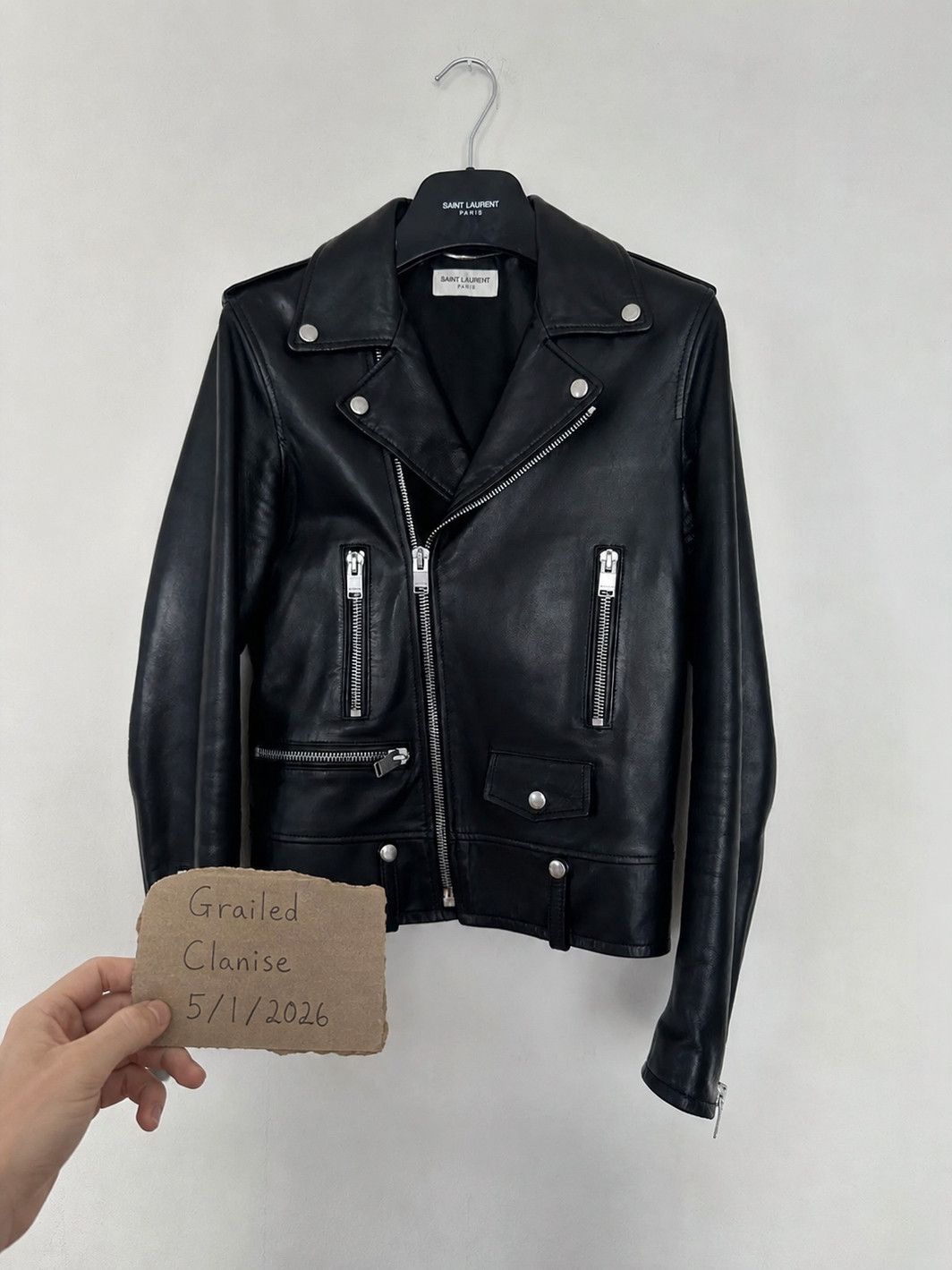 Yves Saint Laurent Saint Laurent Leather Jacket L01 42 Size US S / EU 44-46 / 1 - 1 Thumbnail
