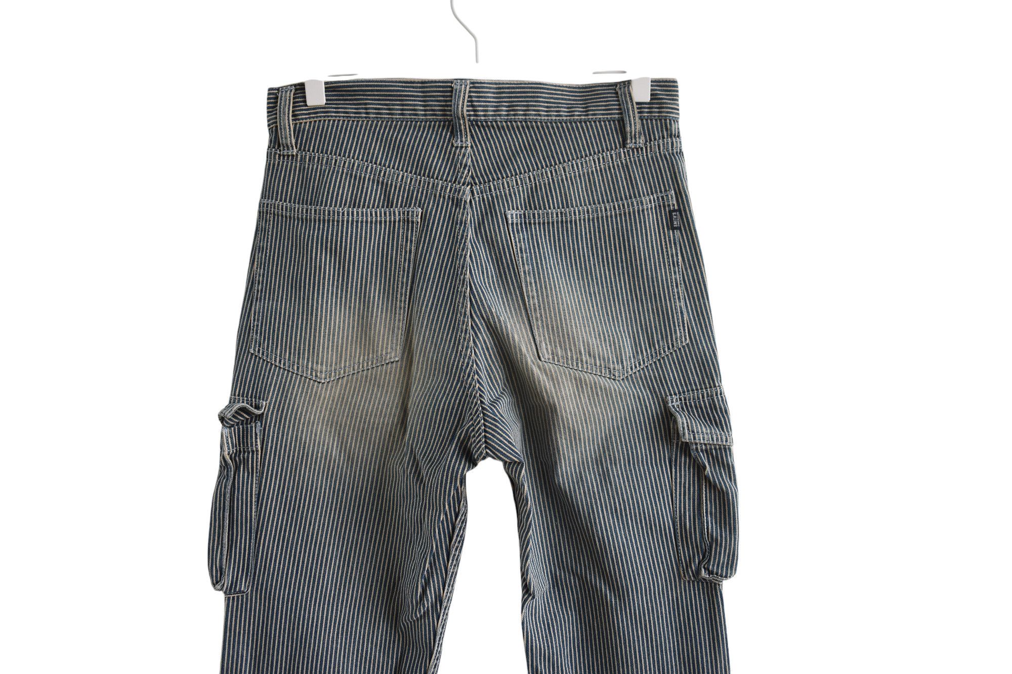 Smith's American × Vintage WIDE LEG 🔥 Smith American Hickory Stripe 6 Pocket Pant W29 Size US 29 - 3 Thumbnail