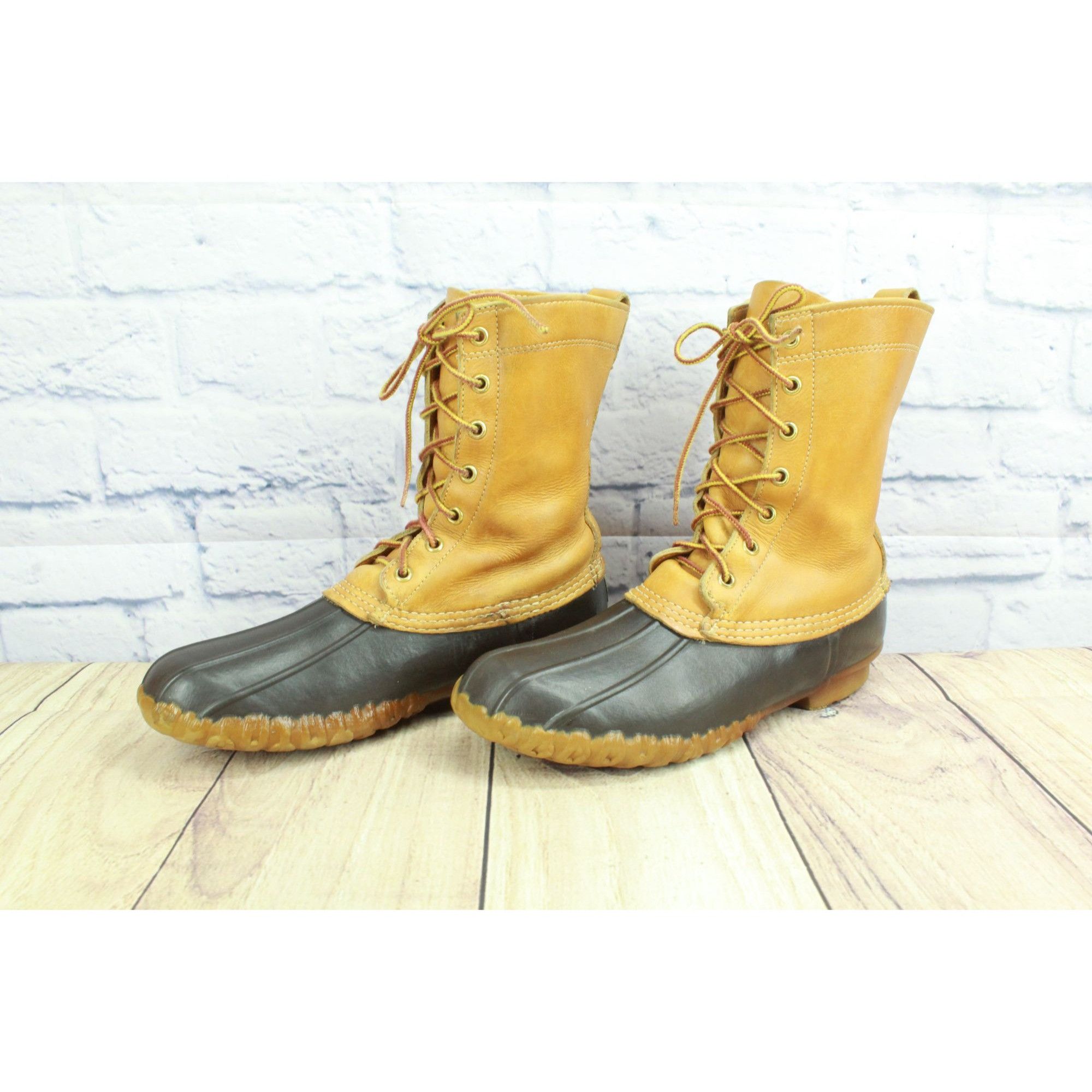 Leather Vintage LL Bean Leather Unlined Mid Calf Hunting Duck Boots Size US 9 / IT 39 - 2 Thumbnail