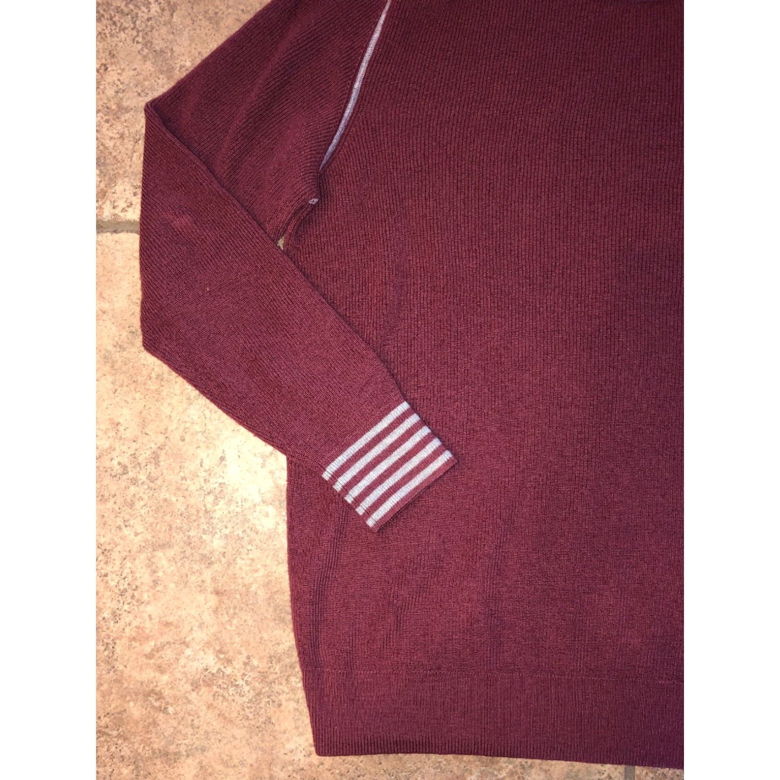 Vintage Rule 18 Mens Crewneck Sweater Size M Merino Wool Maroon Soft Knit Winter Size US M / EU 48-50 / 2 - 3 Thumbnail
