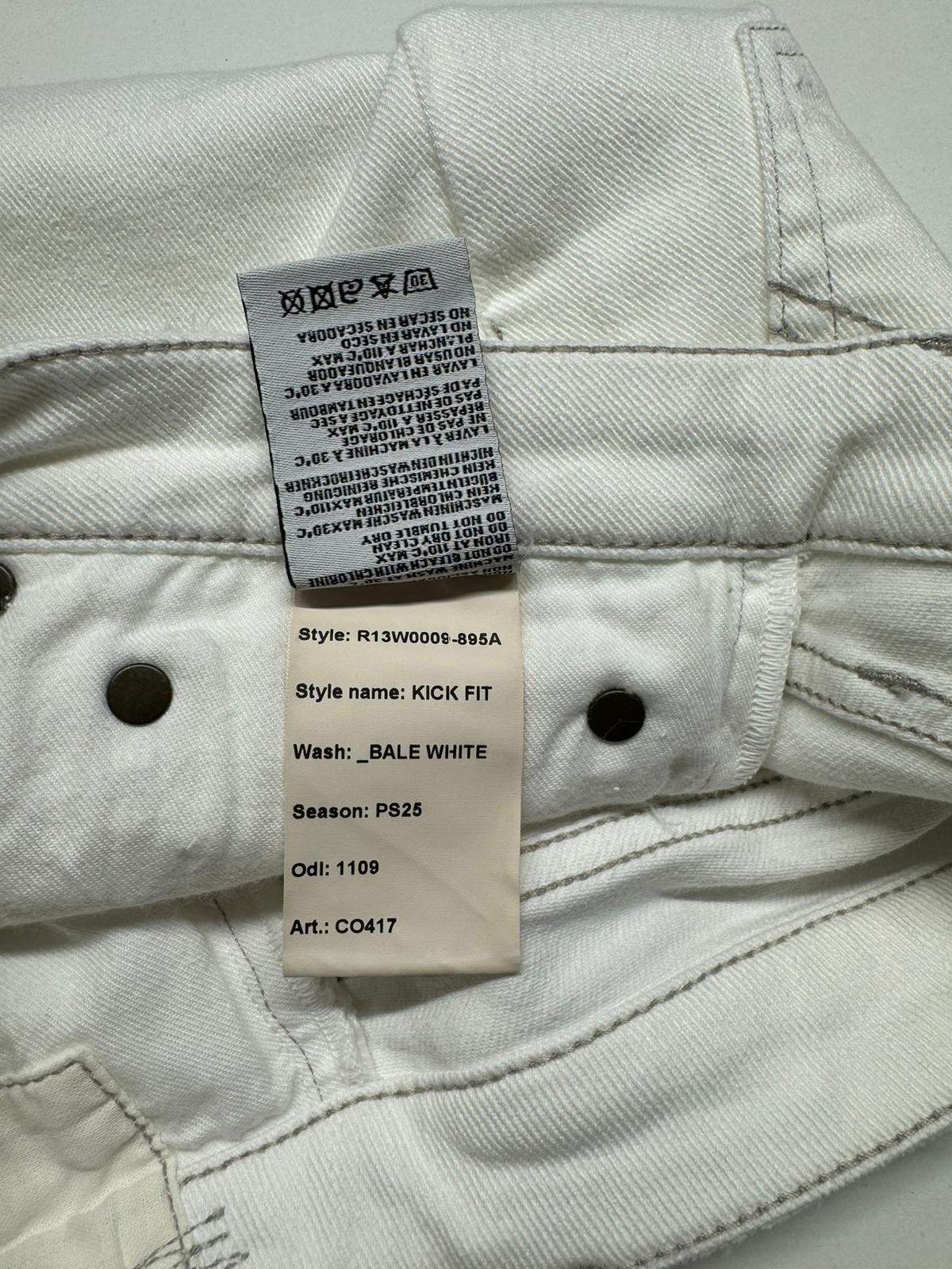 R13 KICK 26 Bootcut Zip Fly Ankle Bale White 84471 Size 26" / US 2 / IT 38 - 10 Thumbnail
