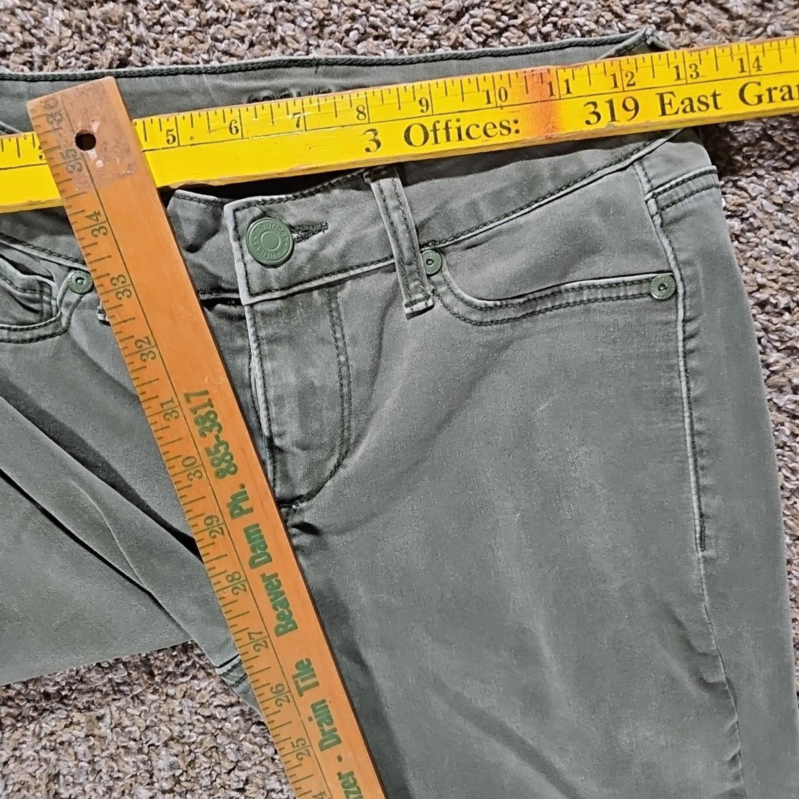Other Maurices XS/S Green Stretch Jeans Size 26" / US 2 / IT 38 - 4 Thumbnail