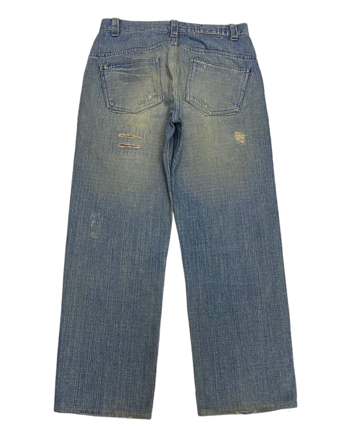 Hysteric Glamour × If Six Was Nine BAGGY JEANS BIG SHARK JEANS DISTRESSED BAGGY DENIM JEANS Size US 32 / EU 48 - 2 Thumbnail