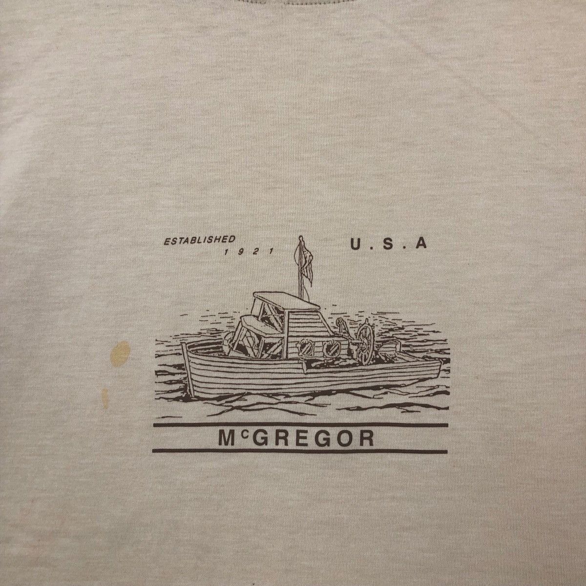 McGregor Vintage 90s Mc Gregor T-Shirt Ship Logo Vintage Clothing Size US L / EU 52-54 / 3 - 3 Thumbnail