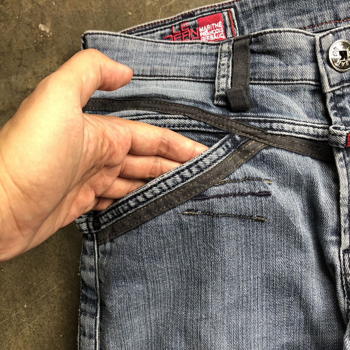 Marithe + Francois Girbaud × Vintage Marithe Francois Girbaud Flare Jeans 🍒 Size US 33 - 6 Thumbnail
