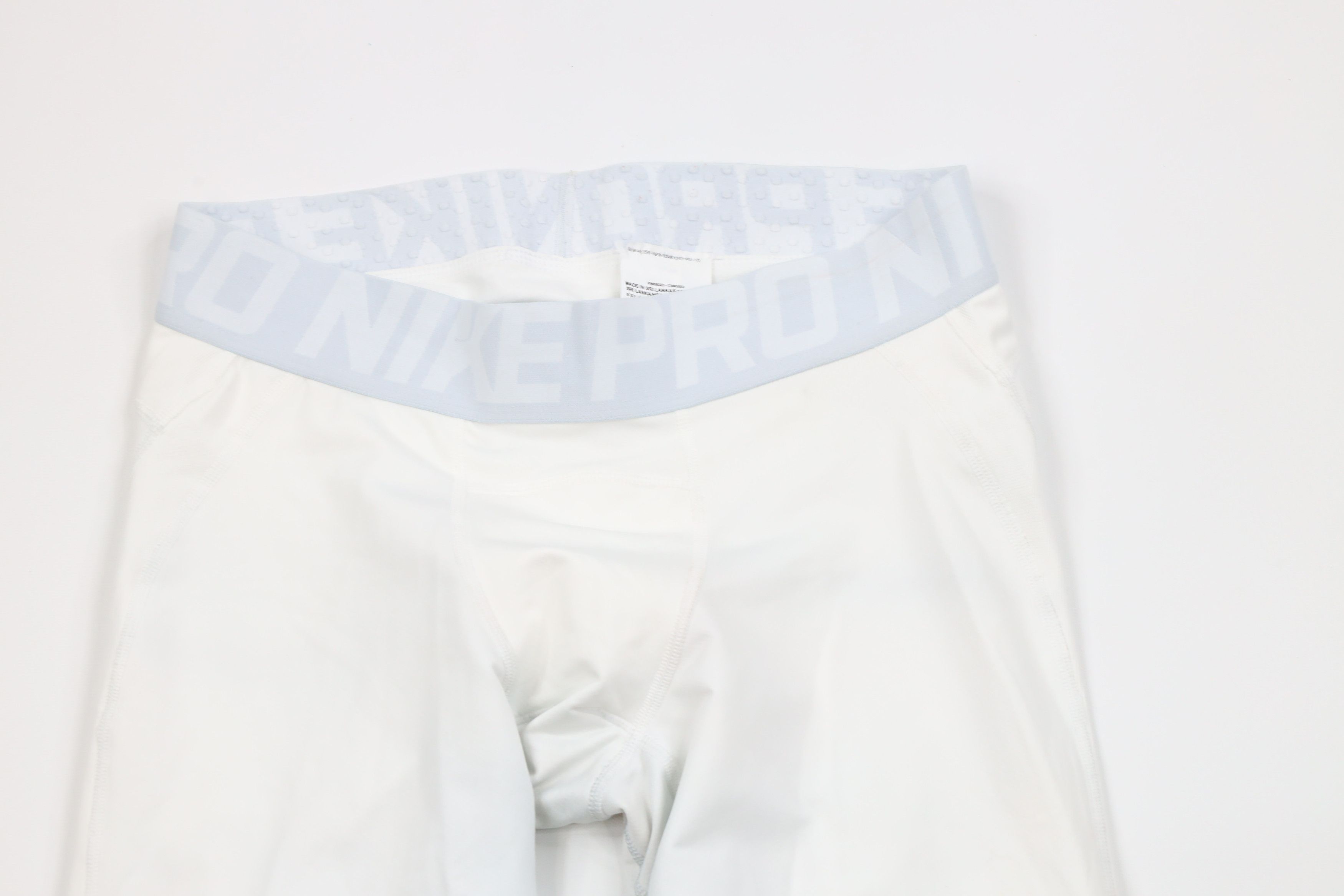 Nike × Vintage Nike Pro Hyperwarm Training Gym Spandex Pants Tights White Size US 36 / EU 52 - 2 Thumbnail