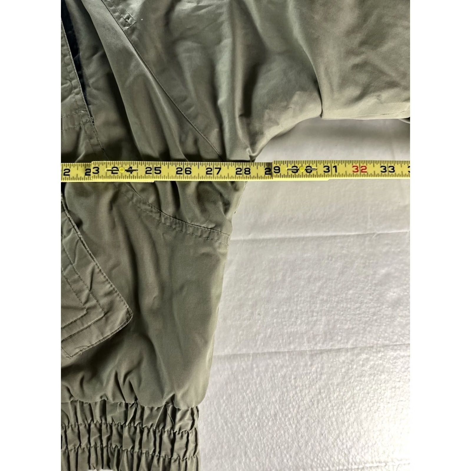 Olive VINTAGE Peter England Coat Mens M Olive Bomber Jacket Jacket/Coat Short Solid Green 80s 90s Classic Designer Motorcycle Mens Size US M / EU 48-50 / 2 - 6 Thumbnail