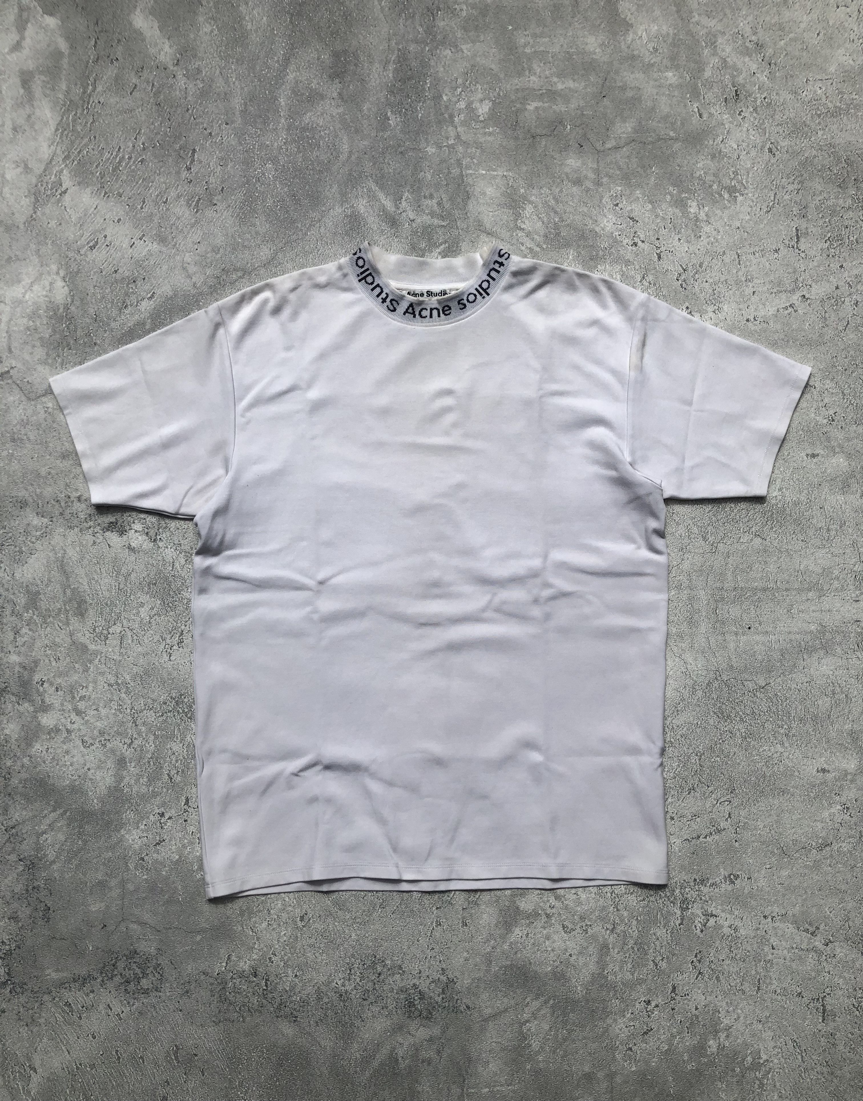 Acne Studios Acne Studios Neck Logo Navid T-Shirt White Size US XS / EU 42 / 0 - 1 Thumbnail