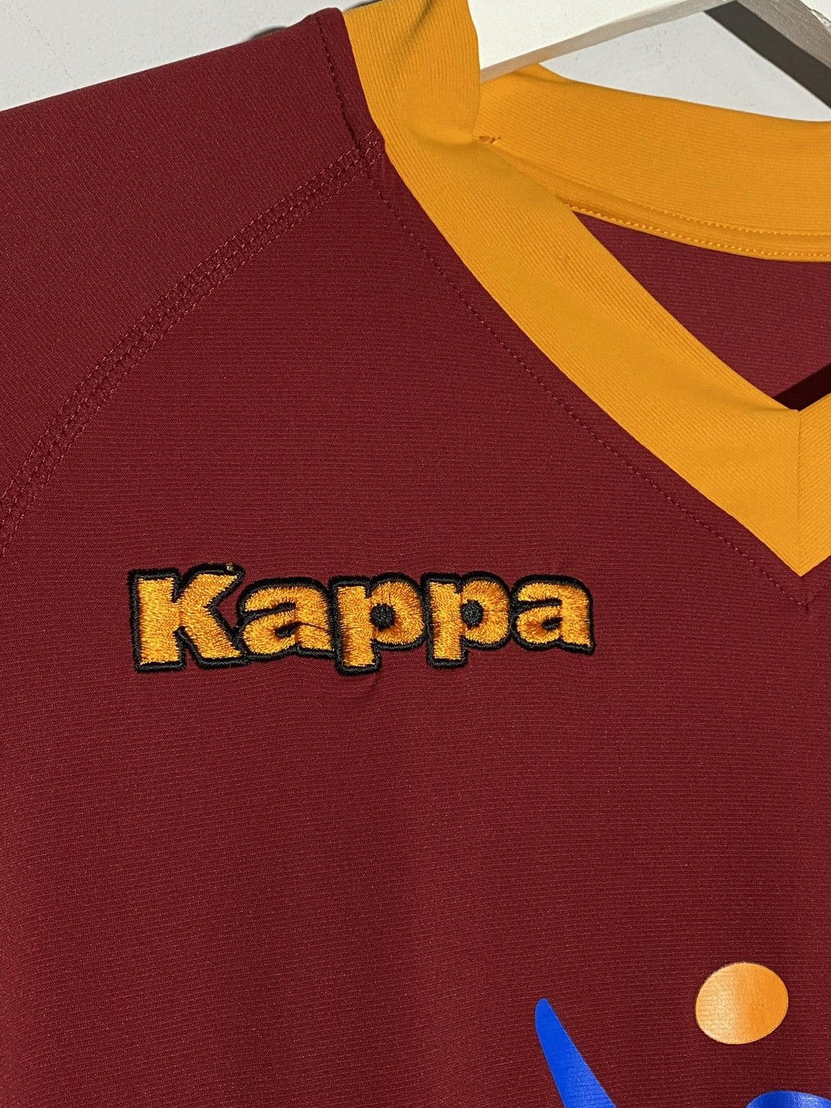 Kappa Kappa AS Roma 2009 Long Sleeve #10 Totti Soccer Jersey Size US L / EU 52-54 / 3 - 6 Thumbnail