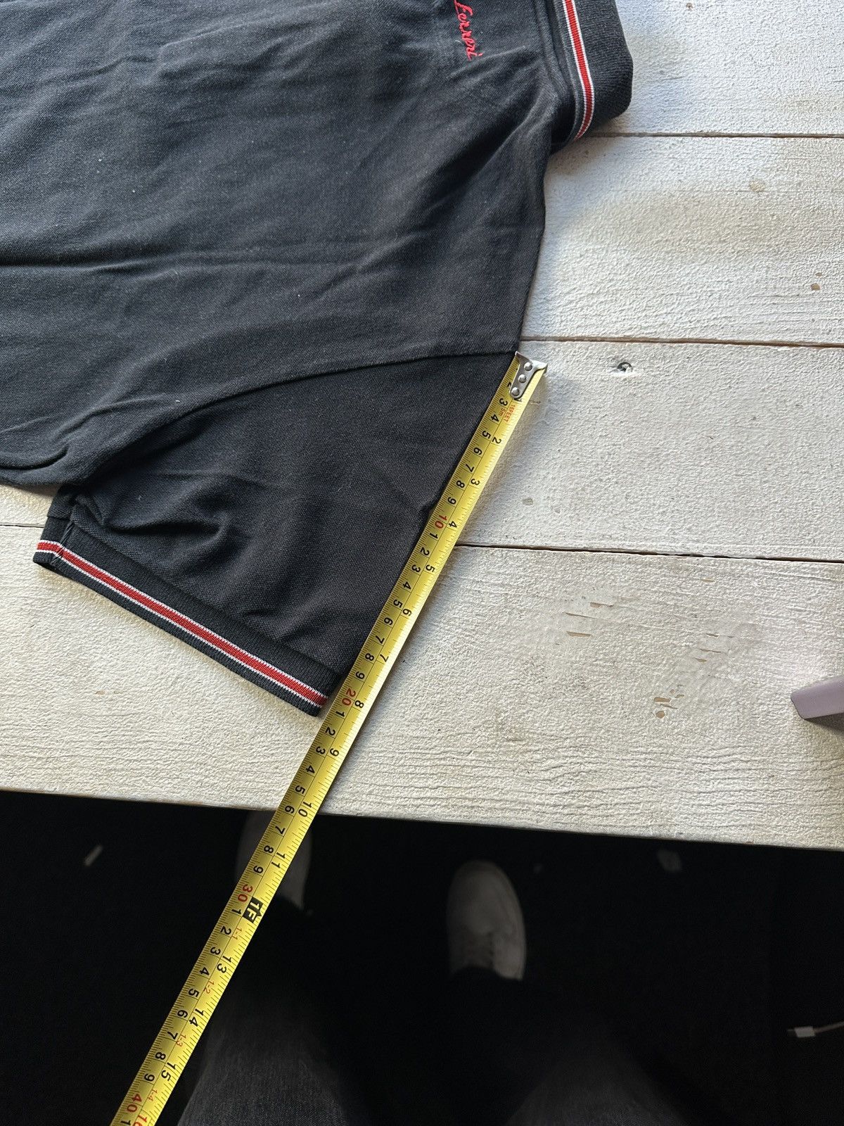 Ferrari 🚨RACING FERRARI BLACK POLO LOGO SPORT TEE MEN BLACK FADE Size US XL / EU 56 / 4 - 17 Thumbnail