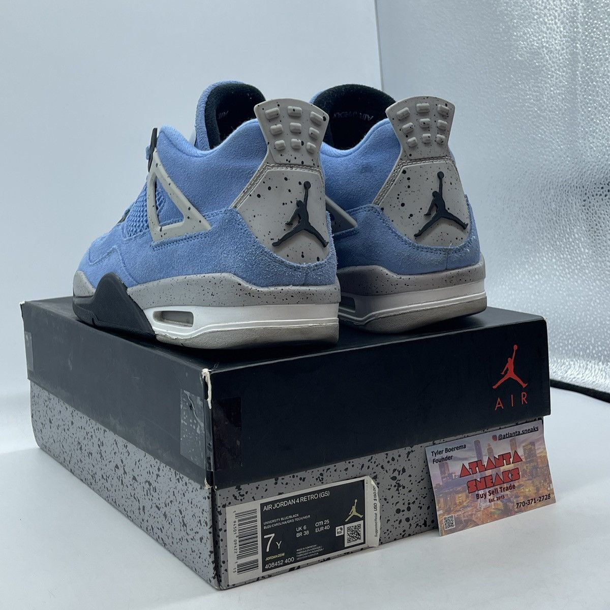 Jordan Brand Air Jordan 4 GS University blue Size US 7 / EU 40 - 4 Thumbnail