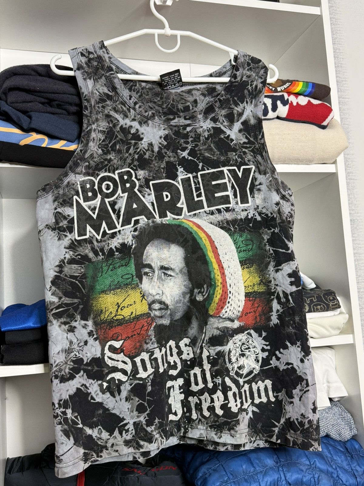 Vintage Vintage Bob Marley Song Of The Freedom Full over printed tee Size US M / EU 48-50 / 2 - 3 Thumbnail