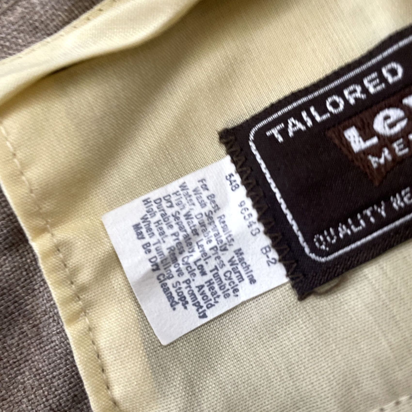 Levi's VINTAGE Levi's Action Slacks Pants Men 40x28 Brown STA-PREST Flat Wide Trousers Karriere Size US 36 / EU 52 - 6 Thumbnail