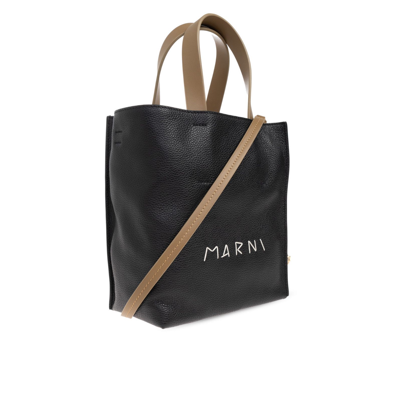 Marni MARNI Black Leather Tote Bag New & Authentic Size ONE SIZE - 3 Thumbnail