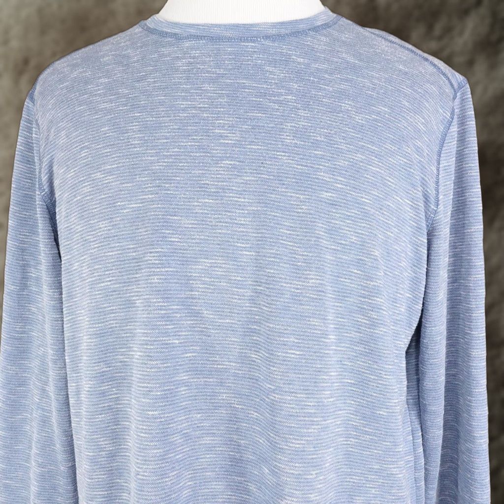 Orvis Orvis Pullover Mens Large Blue Heather Long Sleeve Crewneck Lightweight Knit Sweater Size US L / EU 52-54 / 3 - 1 Thumbnail