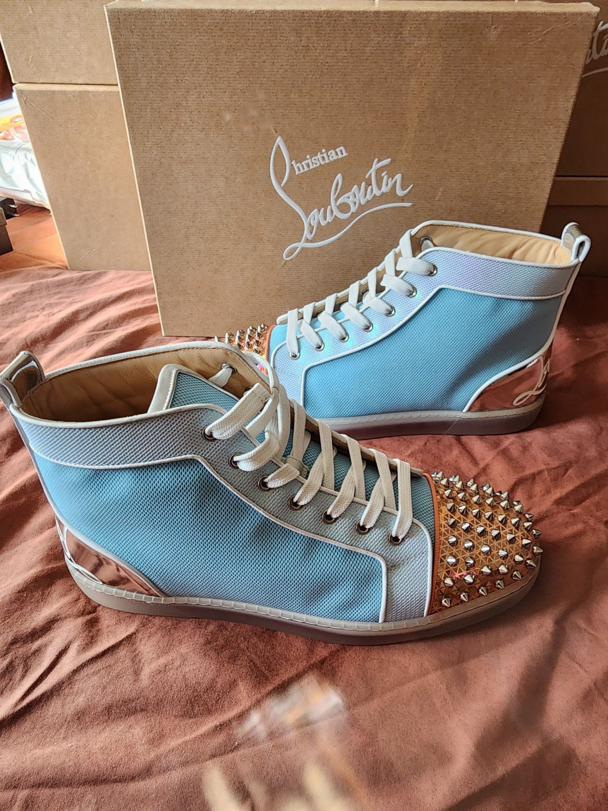 Christian Louboutin New Christian Louboutin Fun Lou Spikes Flat Men’s Size 12.5 Size US 12.5 / EU 45-46 - 3 Thumbnail