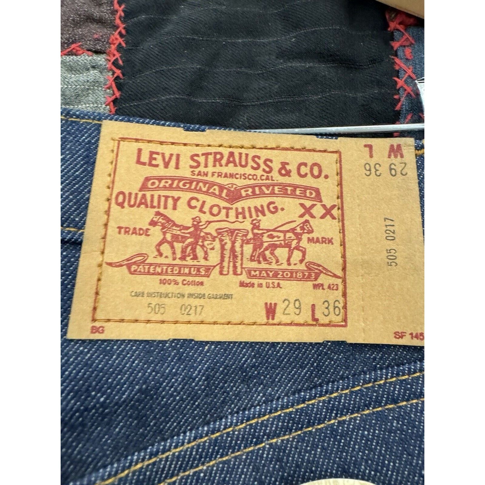 Levi's Deadstock True Vintage Levi’s 505 Japan Denim Mens W29 X L36 Size US 29 - 4 Thumbnail