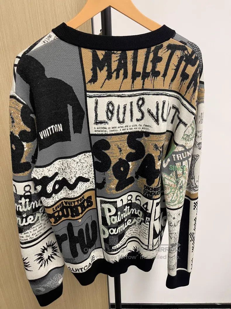 Louis Vuitton Louis Vuitton Patchwork printed sweater Size US M / EU 48-50 / 2 - 2 Thumbnail