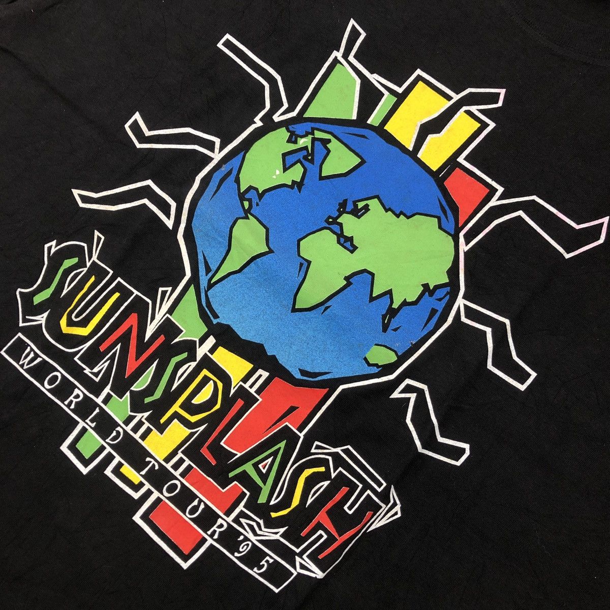 Band Tees RARE!!! Vintage Sunsplash world tour 1995 t-shirt Size US XL / EU 56 / 4 - 3 Thumbnail