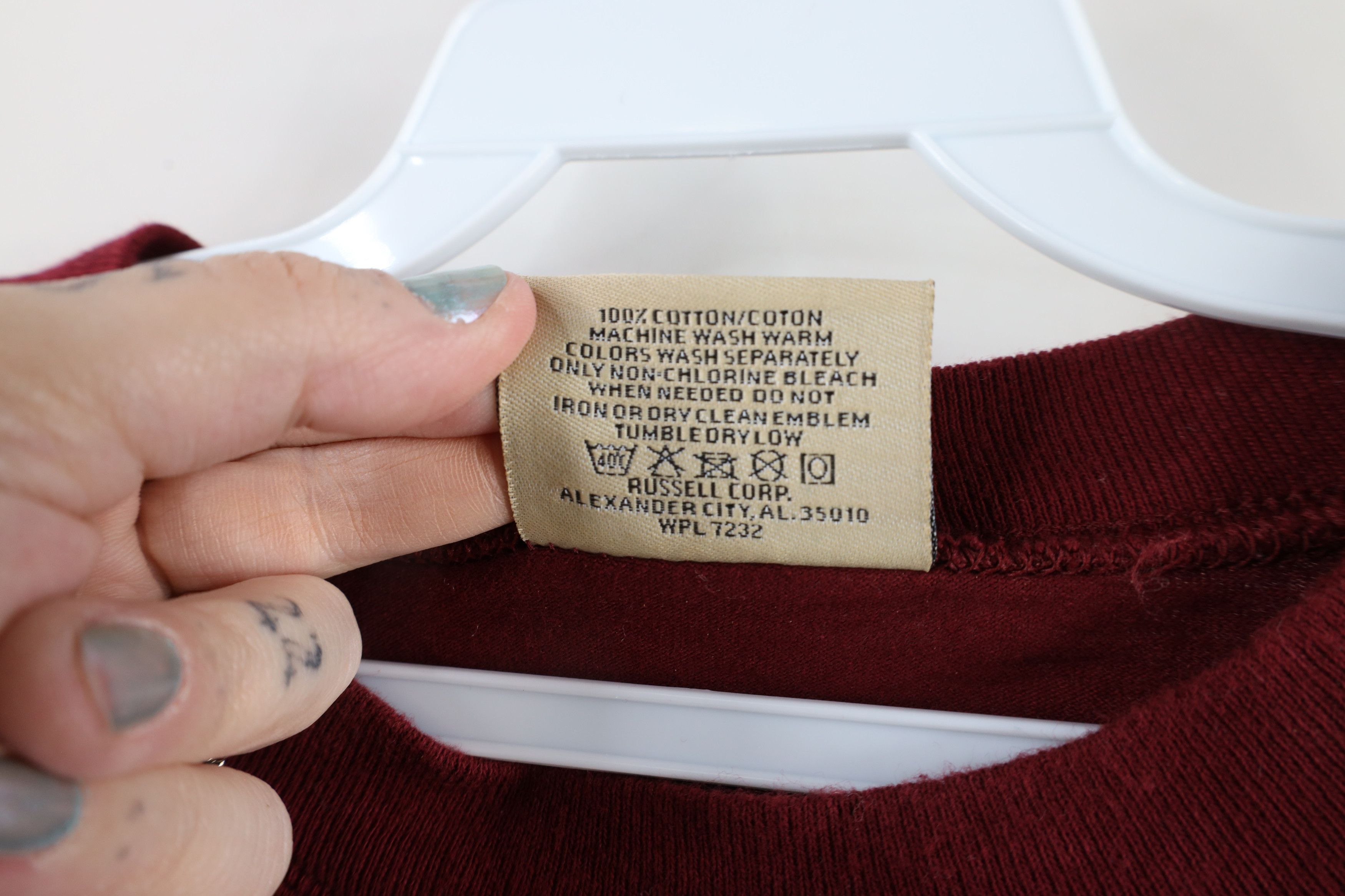 Russell Athletic × Vintage Vintage 90s Russell Athletic Striped Long Sleeve T-Shirt USA Size US XL / EU 56 / 4 - 9 Thumbnail